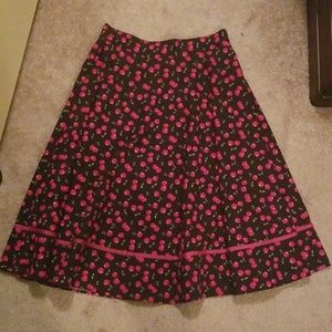 Rock Steady Cherry Skirt